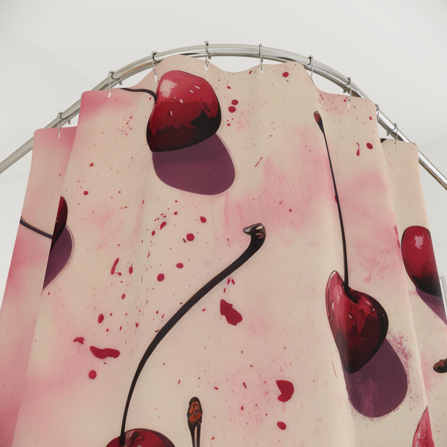 Cherry Splash Shower Curtain