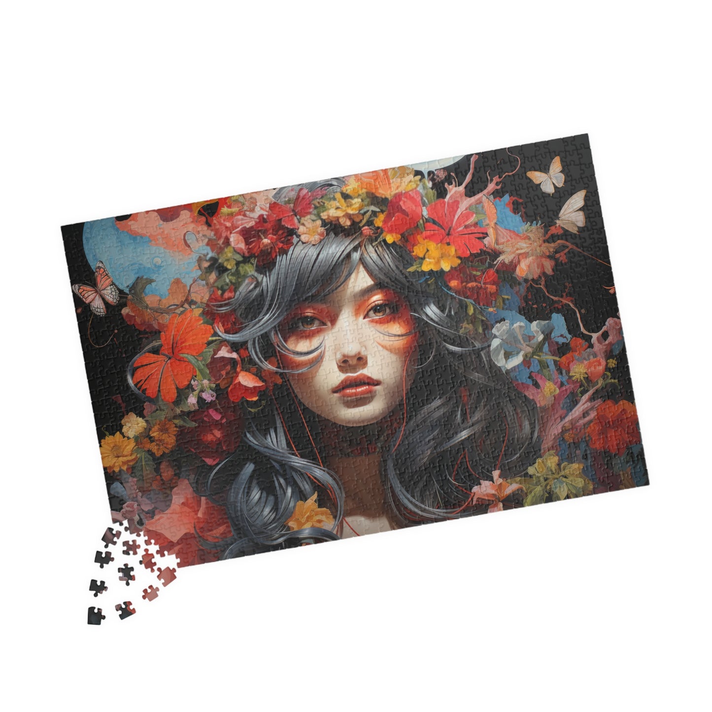 Celestial Bloom Goddess Jigsaw Puzzle